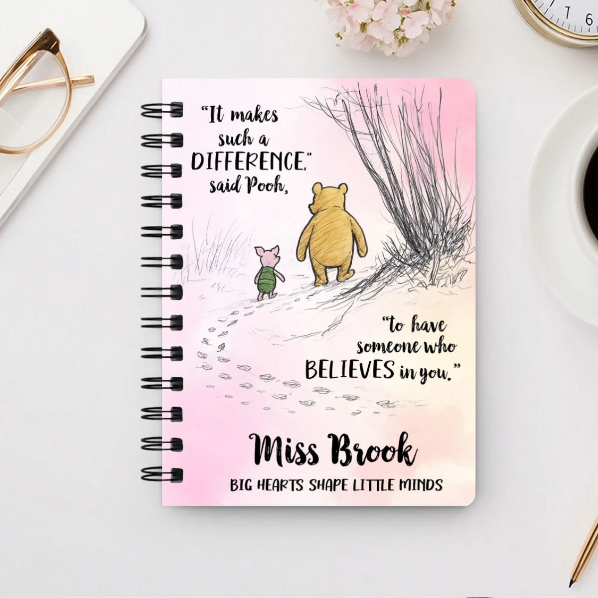 Someone Believes In You Personalized Spiral Notebook Journal, Teacher Gifts, Appreciation Gift - Image 10