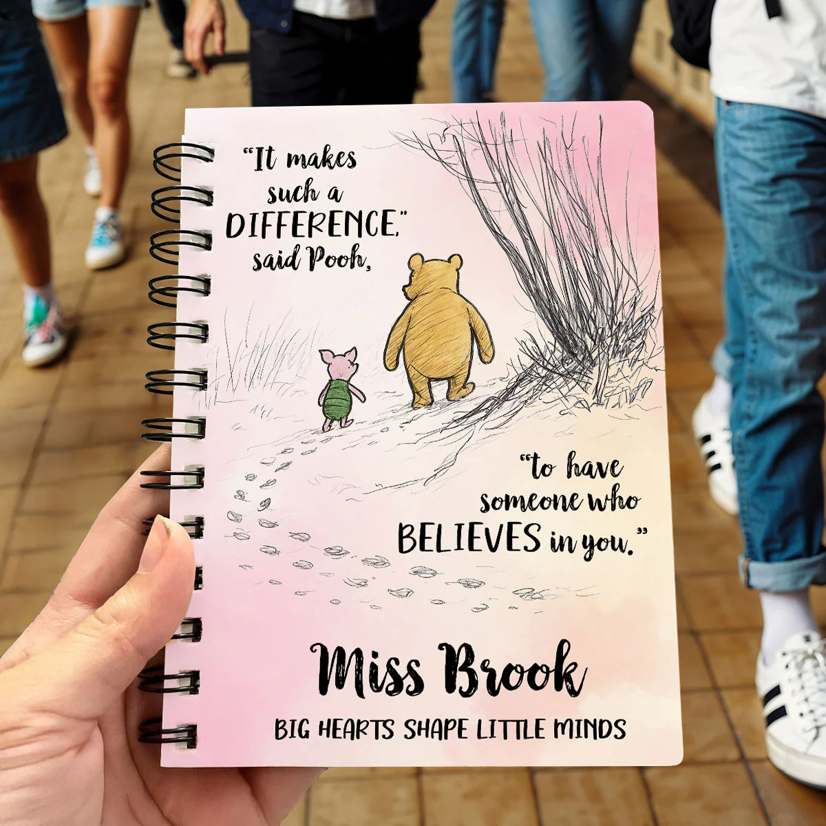 Someone Believes In You Personalized Spiral Notebook Journal, Teacher Gifts, Appreciation Gift - Image 4