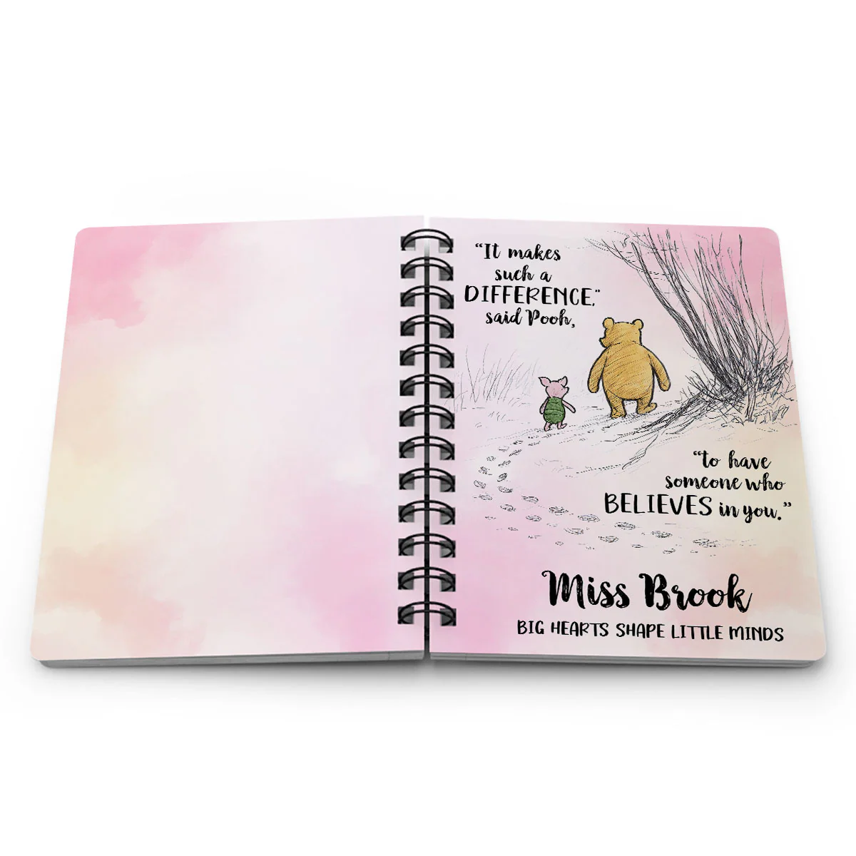 Someone Believes In You Personalized Spiral Notebook Journal, Teacher Gifts, Appreciation Gift - Image 6