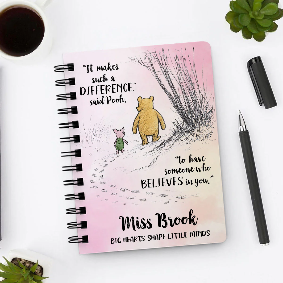 Someone Believes In You Personalized Spiral Notebook Journal, Teacher Gifts, Appreciation Gift - Image 8