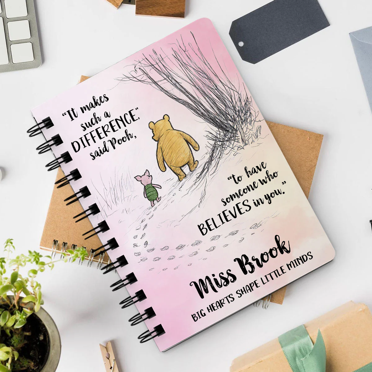 Someone Believes In You Personalized Spiral Notebook Journal, Teacher Gifts, Appreciation Gift - Image 9