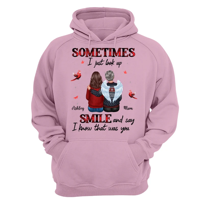 Sometimes I Just Look Up Family Sitting Memorial Cardinal Personalized Shirt - Image 15