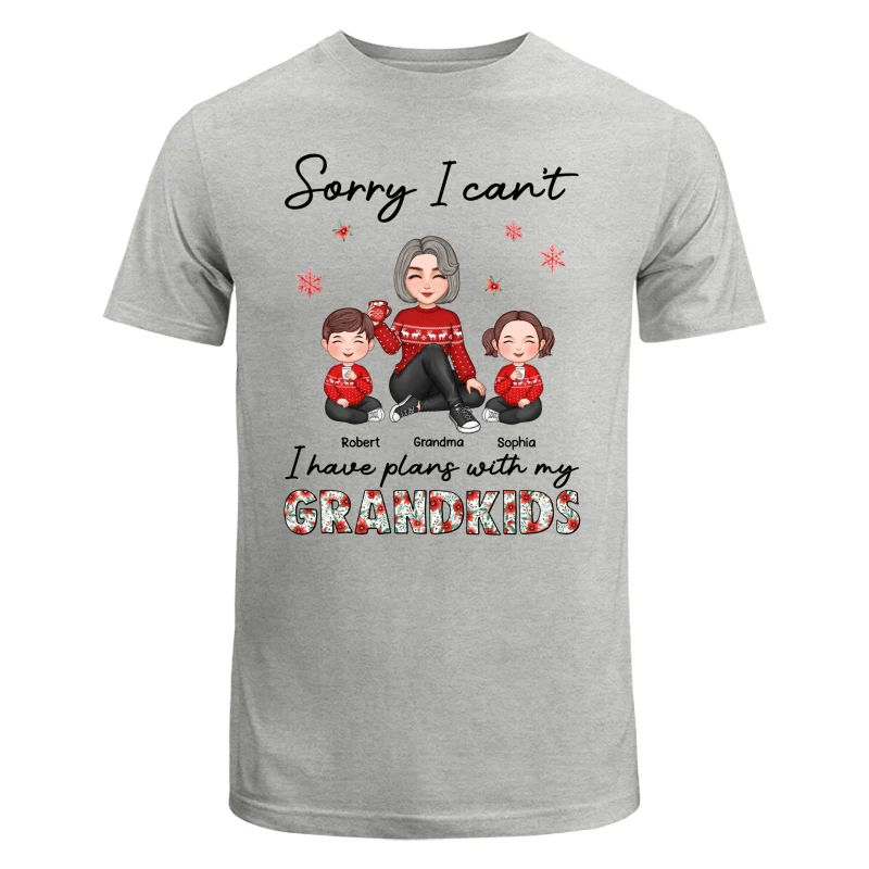 Sorry I Can‘t I Have Plans With My Grandkids Personalized Hoodie Sweatshirt - Image 6