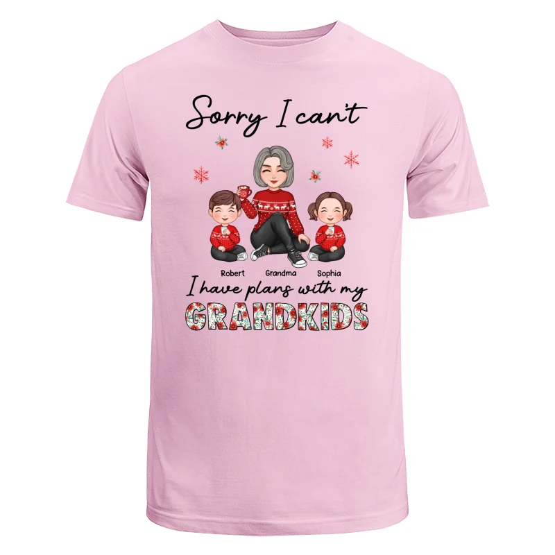 Sorry I Can‘t I Have Plans With My Grandkids Personalized Hoodie Sweatshirt - Image 7