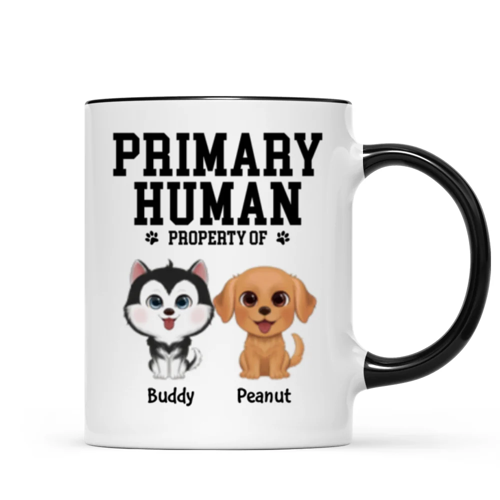 Spare Human Primary Human Funny Gift For Dog Lover or Cat Lover Personalized Mug - Image 12