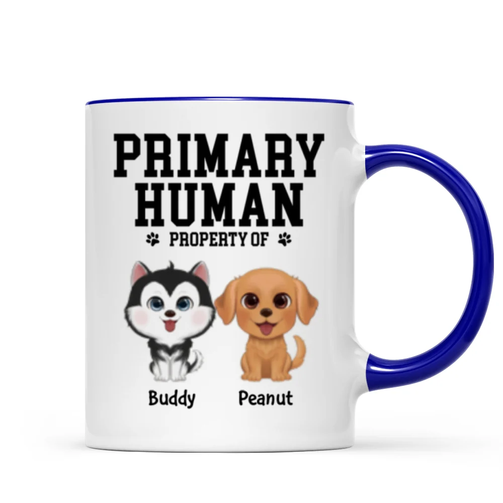 Spare Human Primary Human Funny Gift For Dog Lover or Cat Lover Personalized Mug - Image 13