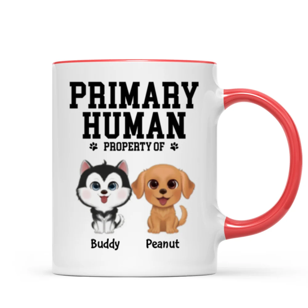 Spare Human Primary Human Funny Gift For Dog Lover or Cat Lover Personalized Mug - Image 14