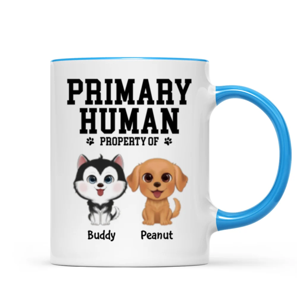 Spare Human Primary Human Funny Gift For Dog Lover or Cat Lover Personalized Mug - Image 15