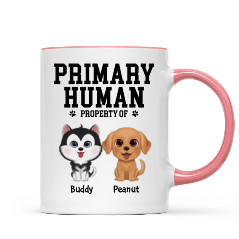 Spare Human Primary Human Funny Gift For Dog Lover or Cat Lover Personalized Mug - Image 16