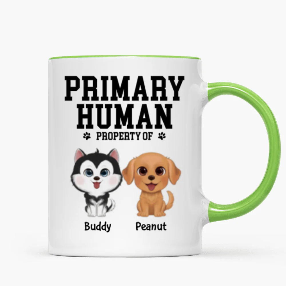 Spare Human Primary Human Funny Gift For Dog Lover or Cat Lover Personalized Mug - Image 17