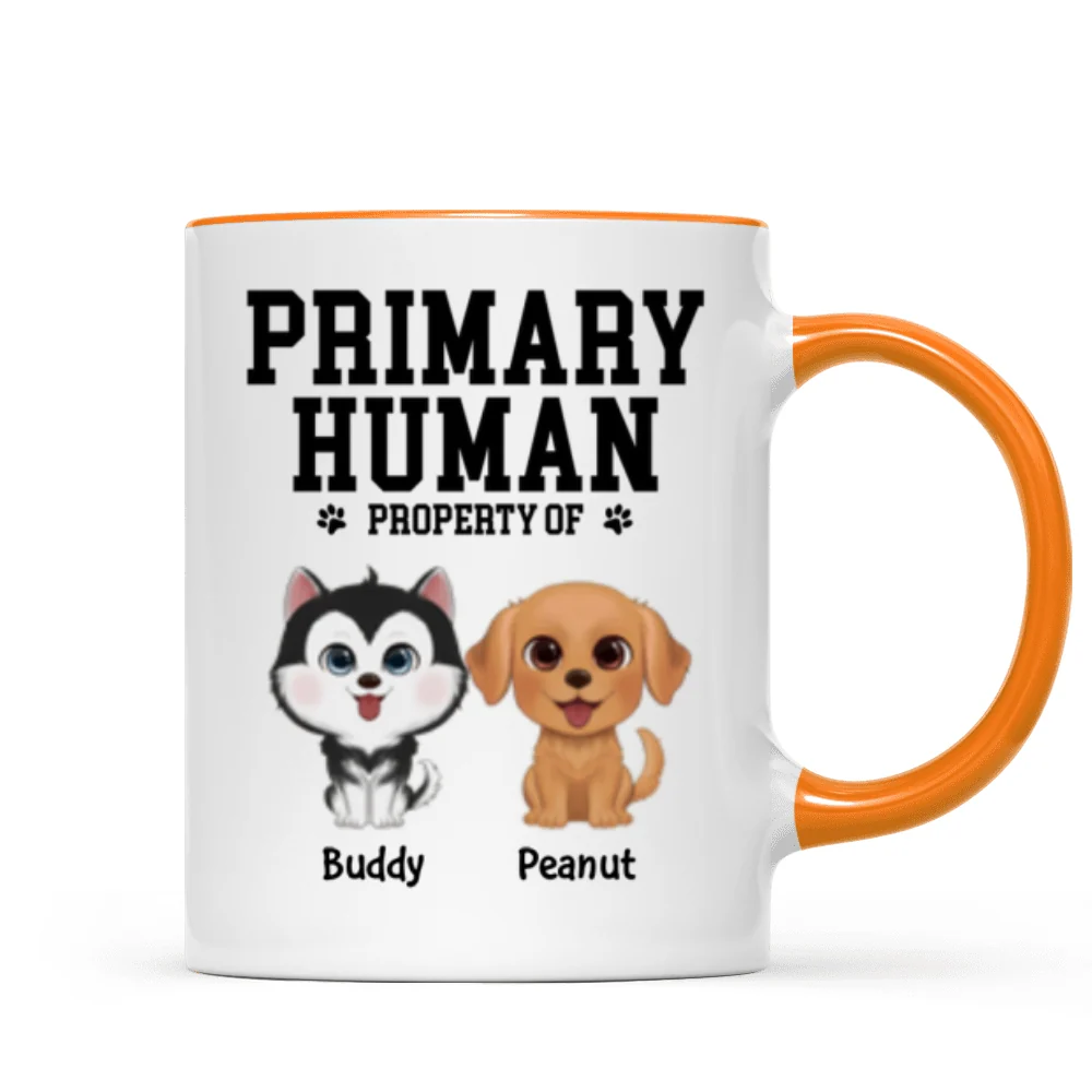 Spare Human Primary Human Funny Gift For Dog Lover or Cat Lover Personalized Mug - Image 18