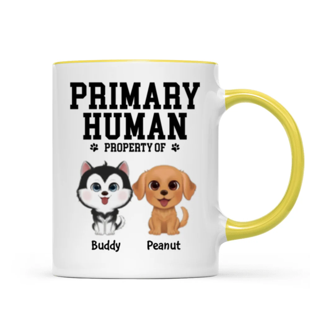 Spare Human Primary Human Funny Gift For Dog Lover or Cat Lover Personalized Mug - Image 19