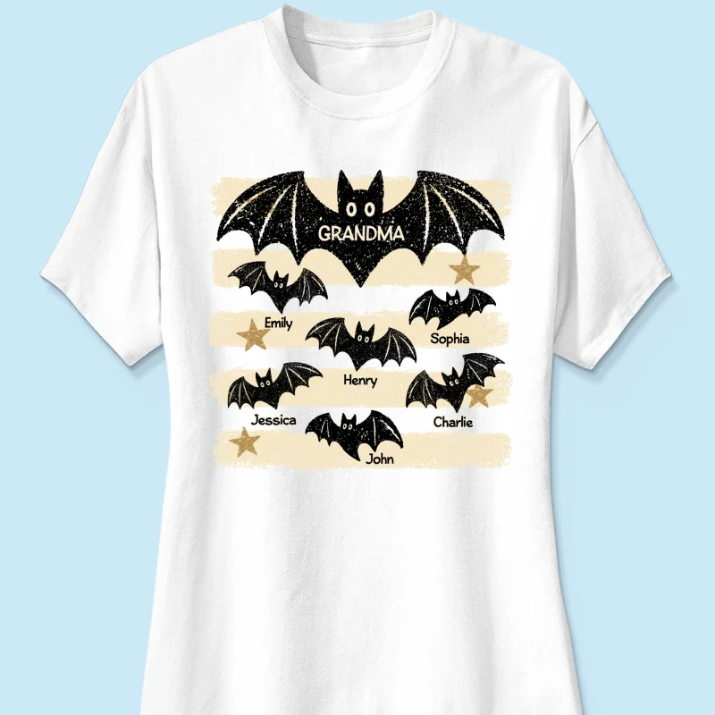 Spooky Grandma Bats - Personalized Shirt - Halloween Gift For Grandma, Mom - Image 17