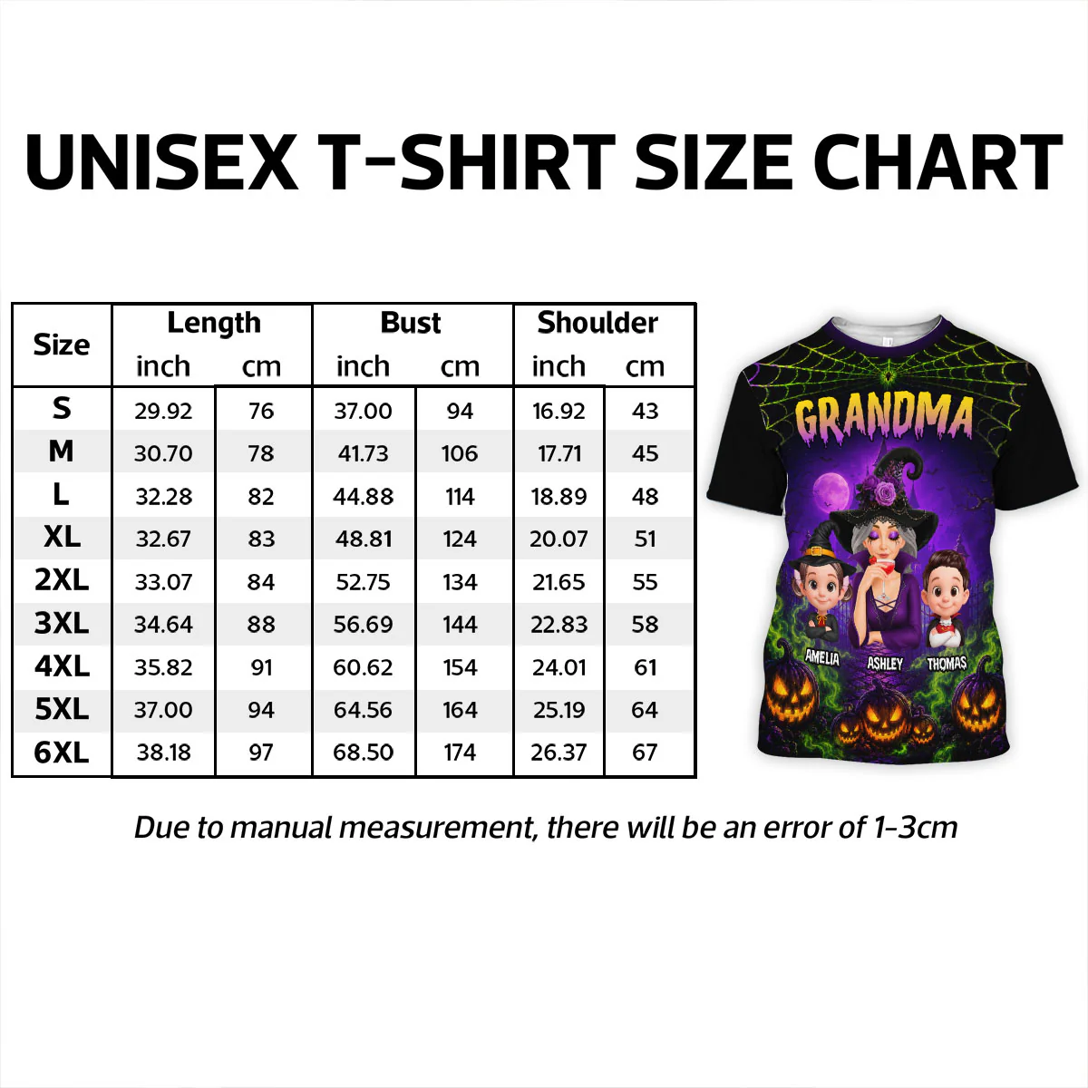 Spooky Grandma Grandkids - Personalized Shirt - Halloween Gift For Grandma - Image 4