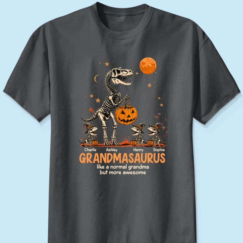 Spooky Grandmasaurus - Personalized Shirt - Halloween Gift for Grandma, Mom - Image 11