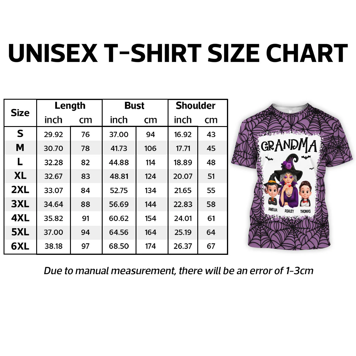 Spooky Halloween Grandma Grandkids - Personalized Shirt - Halloween Gift For Grandma - Image 4