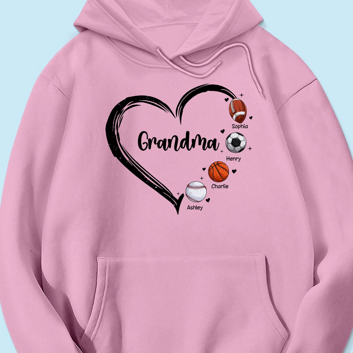 Sport Grandma Mom Heart Personalized Shirt - Image 17