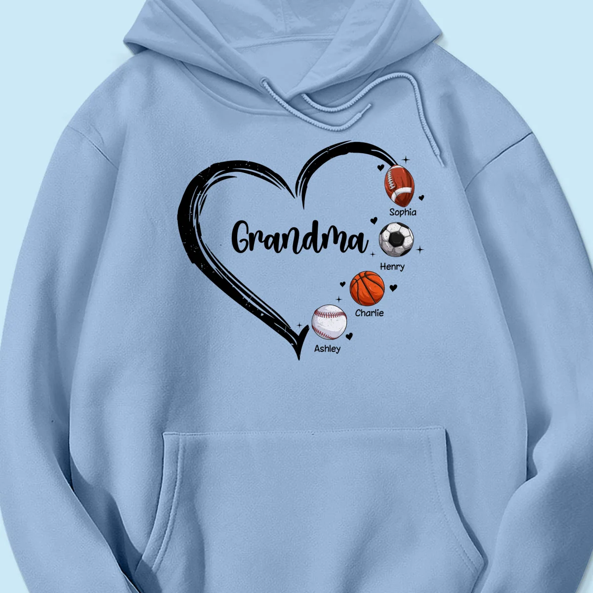 Sport Grandma Mom Heart Personalized Shirt - Image 18