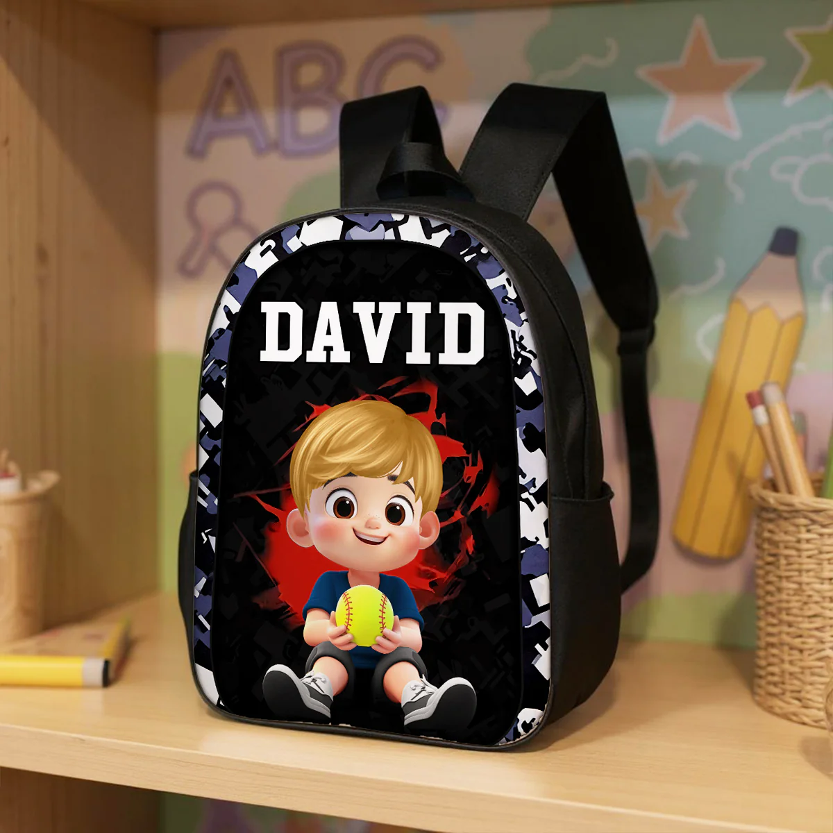 Sports Backpack for School Boy Girl, Custom Back to School Kids Backpack - Image 3