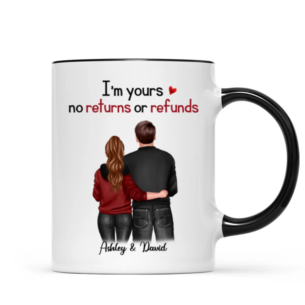 Standing Back View Couple Anniversary Gift For Him Gift For Her Personalized Mug - Image 4