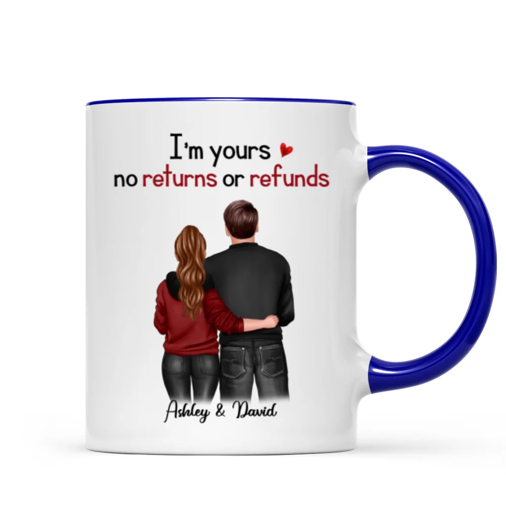 Standing Back View Couple Anniversary Gift For Him Gift For Her Personalized Mug - Image 5