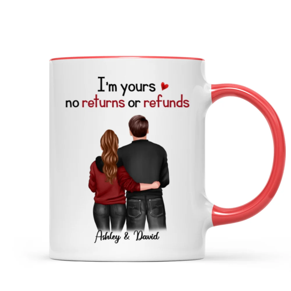 Standing Back View Couple Anniversary Gift For Him Gift For Her Personalized Mug - Image 6
