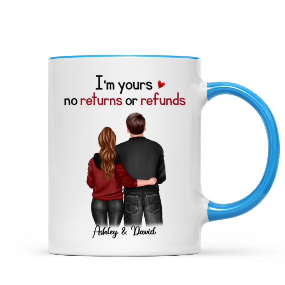 Standing Back View Couple Anniversary Gift For Him Gift For Her Personalized Mug - Image 7