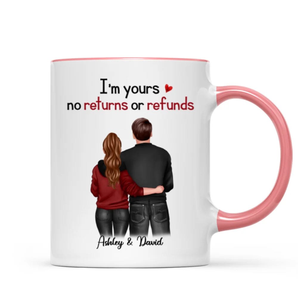 Standing Back View Couple Anniversary Gift For Him Gift For Her Personalized Mug - Image 8