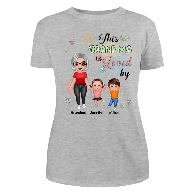 Standing Doll Mom Grandma Kids Personalized Shirt - Image 10