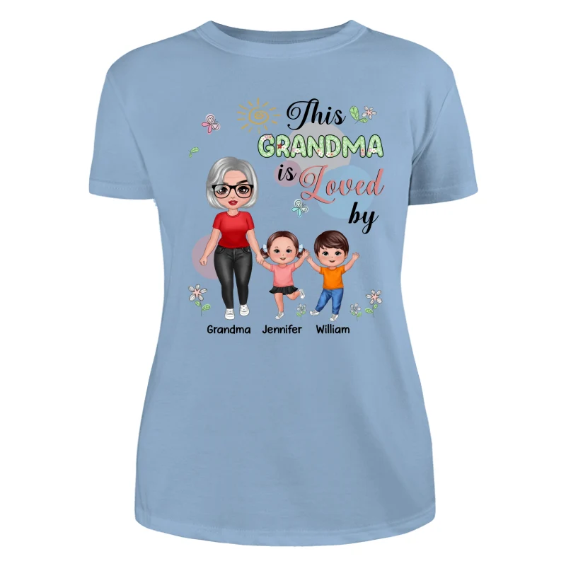Standing Doll Mom Grandma Kids Personalized Shirt - Image 12