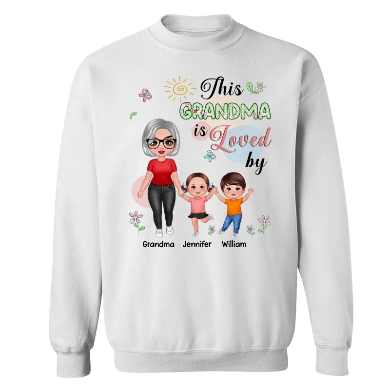 Standing Doll Mom Grandma Kids Personalized Shirt - Image 17
