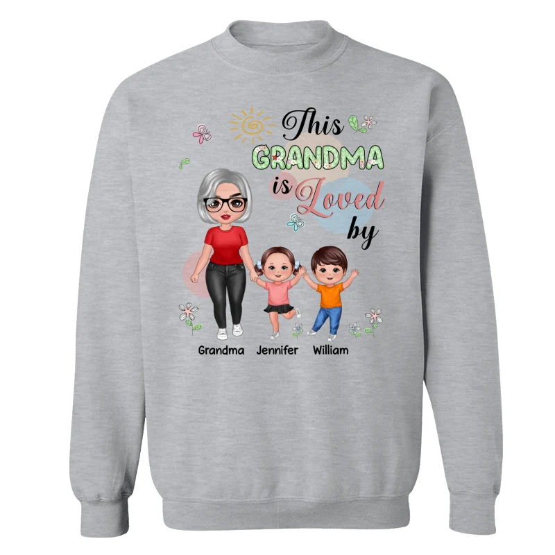 Standing Doll Mom Grandma Kids Personalized Shirt - Image 18
