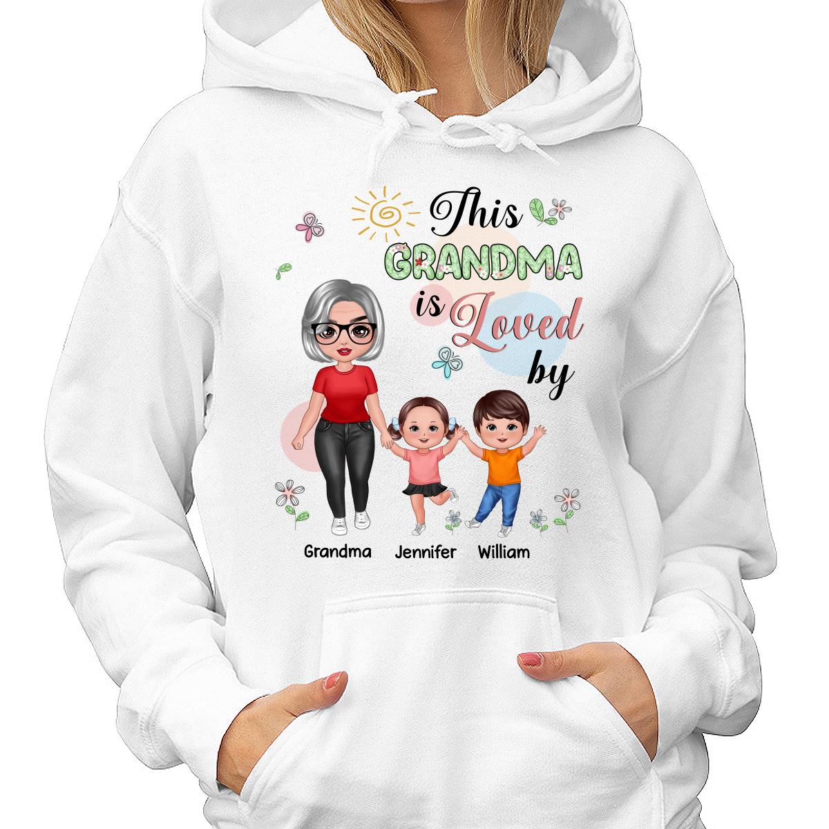Standing Doll Mom Grandma Kids Personalized Shirt - Image 4
