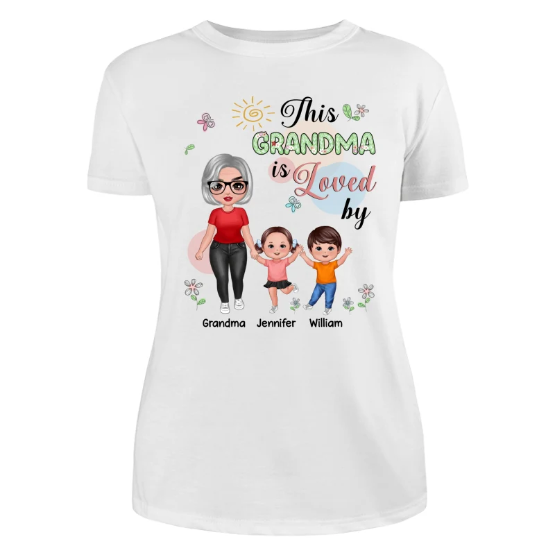 Standing Doll Mom Grandma Kids Personalized Shirt - Image 9