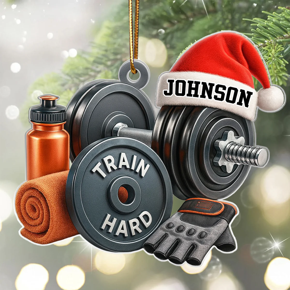 Stronger Every Single Day – Personalized Acrylic Ornament – Motivational Gift for Gym Lovers - Image 6