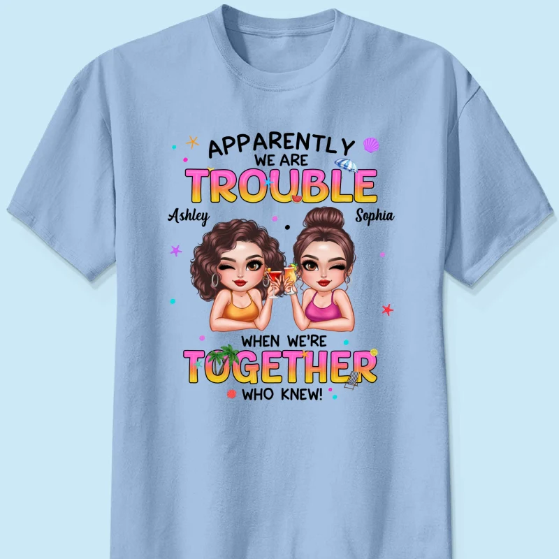 Summer Besties Sassy Women Personalized Shirt - Image 10
