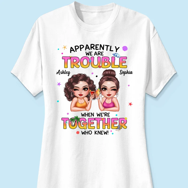 Summer Besties Sassy Women Personalized Shirt - Image 12