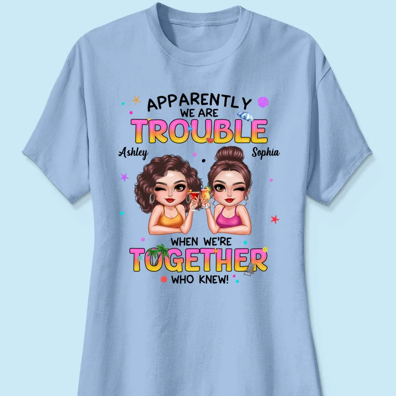 Summer Besties Sassy Women Personalized Shirt - Image 14