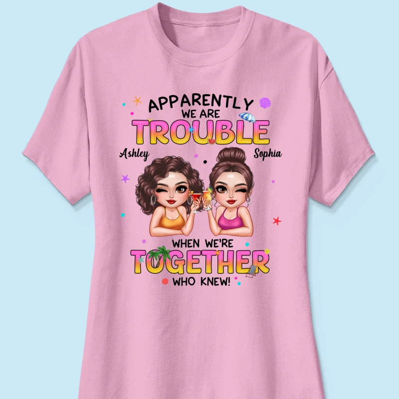 Summer Besties Sassy Women Personalized Shirt - Image 15