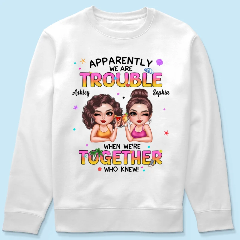 Summer Besties Sassy Women Personalized Shirt - Image 19