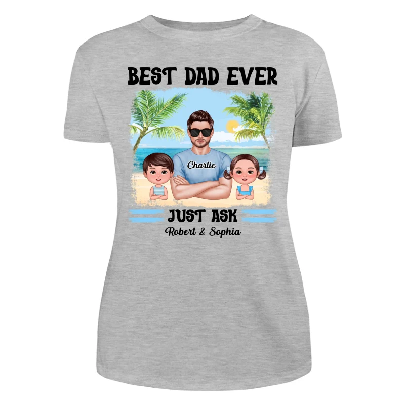 Summer Dad Grandpa Real Man And Kids Personalized Shirt - Image 10