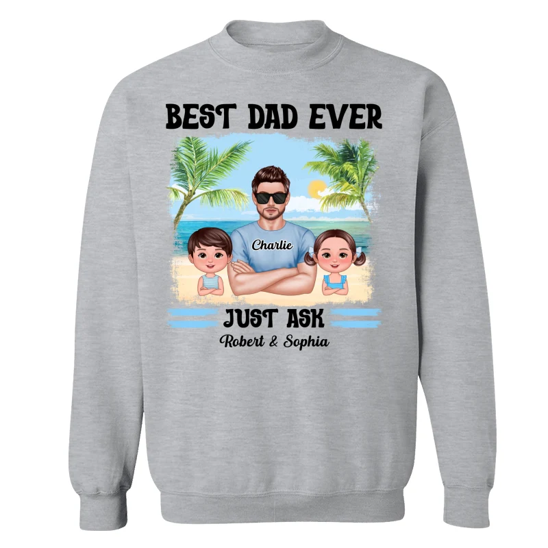 Summer Dad Grandpa Real Man And Kids Personalized Shirt - Image 18