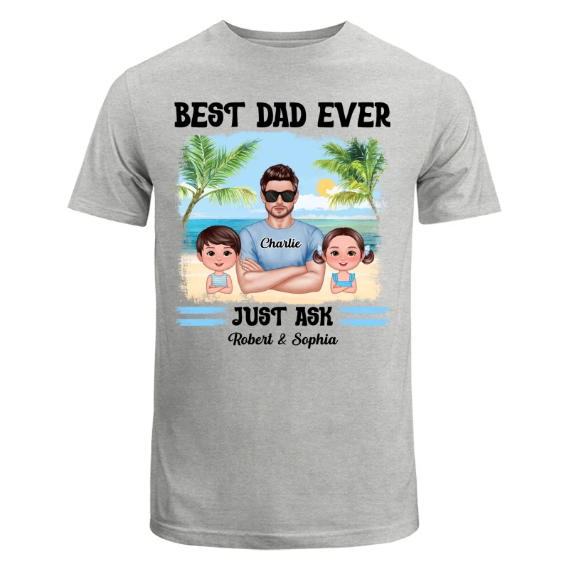 Summer Dad Grandpa Real Man And Kids Personalized Shirt - Image 6