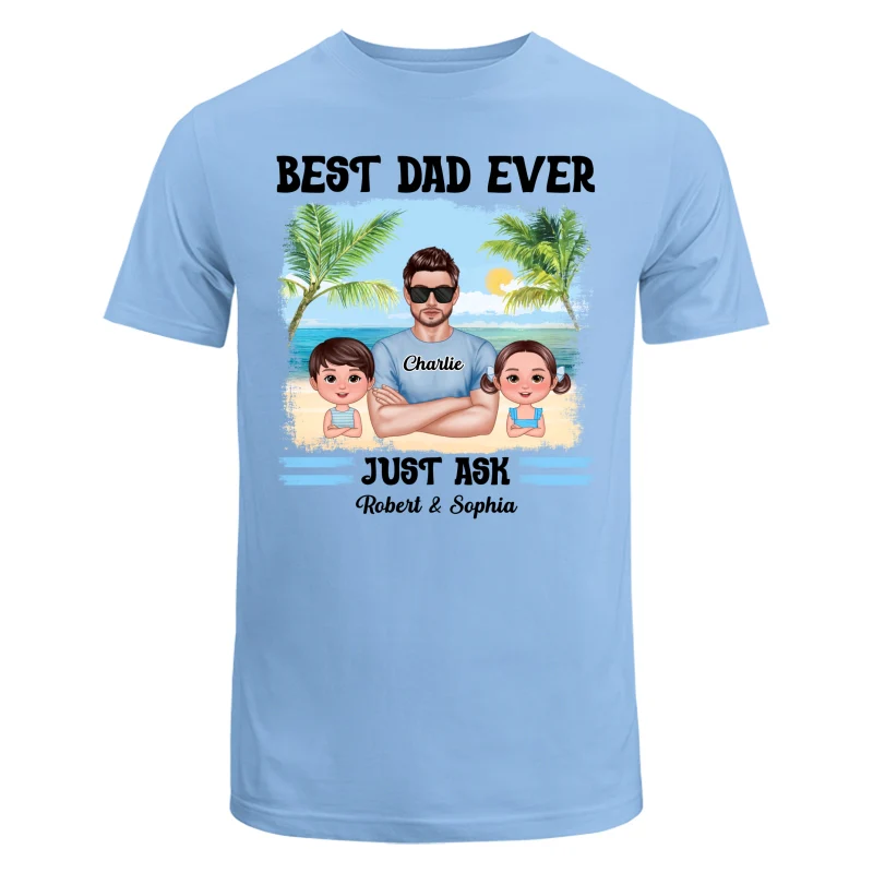 Summer Dad Grandpa Real Man And Kids Personalized Shirt - Image 8