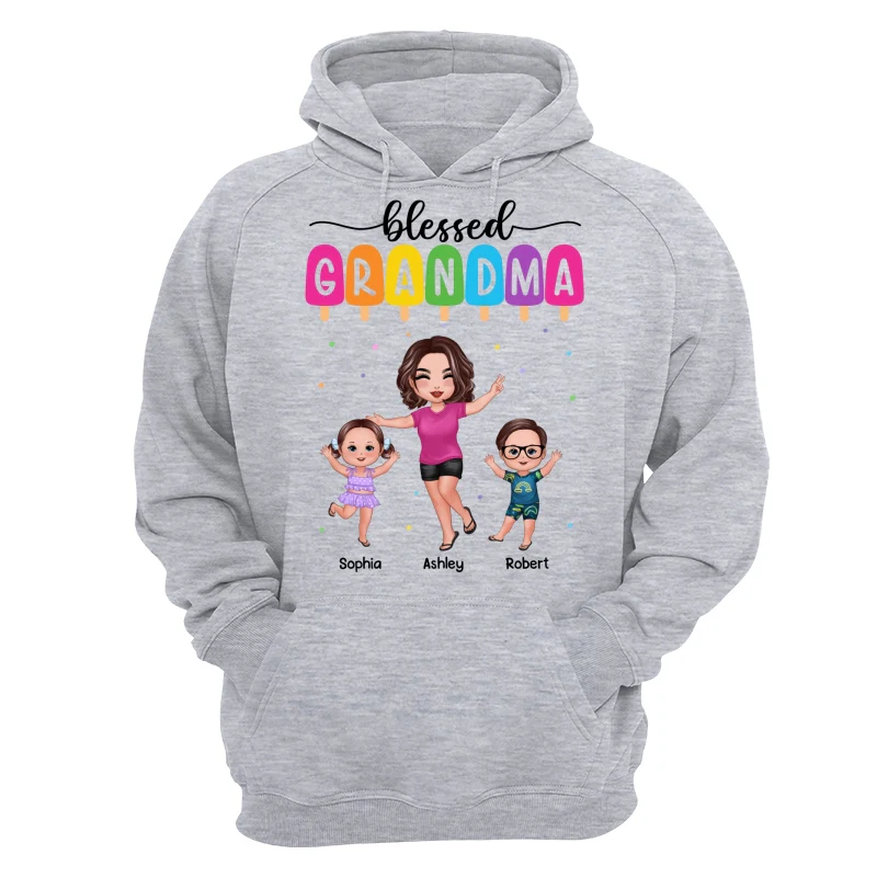 Summer Happy Doll Grandma Grandkids Personalized Shirt - Image 14