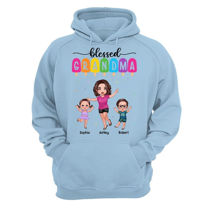Summer Happy Doll Grandma Grandkids Personalized Shirt - Image 16