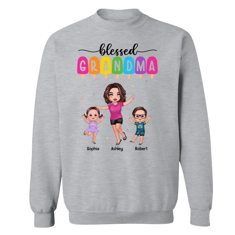 Summer Happy Doll Grandma Grandkids Personalized Shirt - Image 18