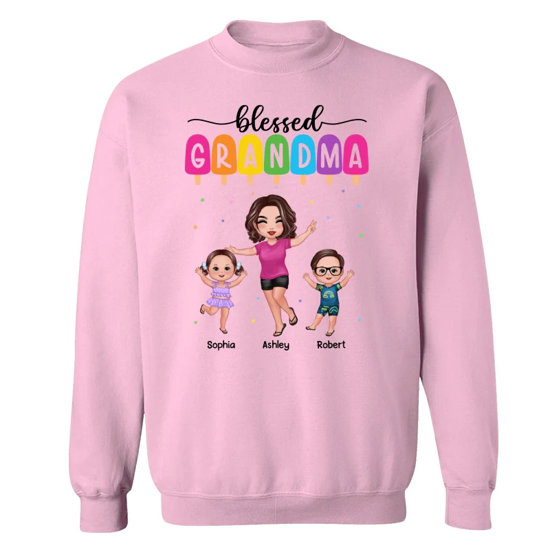 Summer Happy Doll Grandma Grandkids Personalized Shirt - Image 19