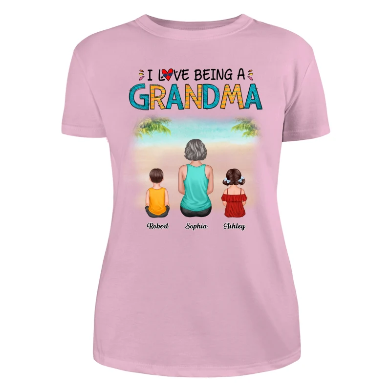 Summer Love Being A Grandma Back View Woman & Kid Dog Cat Personalized Tank Top Shirt - Image 19
