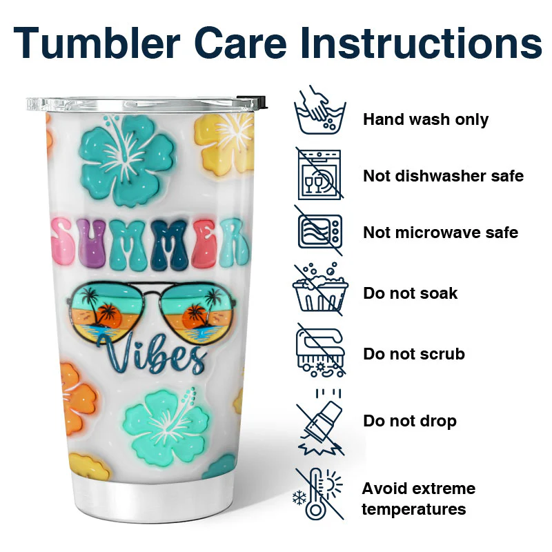 Summer Vibe Y2K Girl Retro Style Personalized Tumbler - Image 12